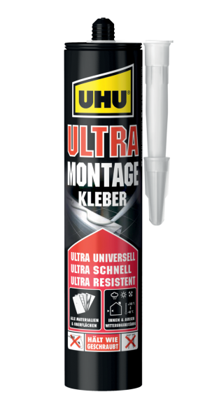 UHU ULTRA Montagekleber für alle Materialien und Oberflächen weiß 435g Kartusche