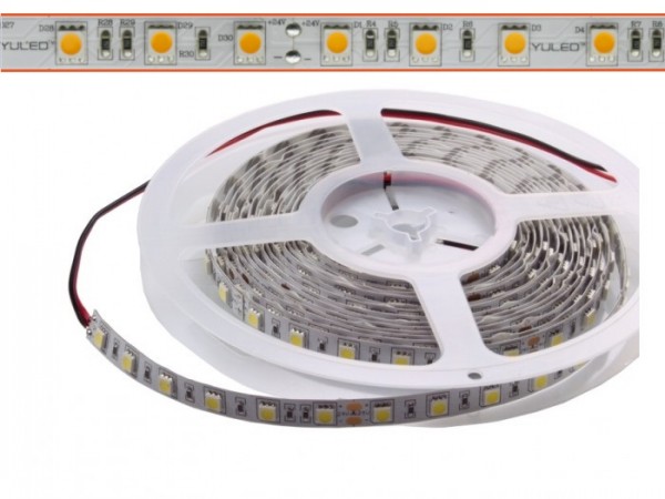 LED Flex Stripe 5m warmweiß (3270K) 5050 SMD 60 LEDs/m 24V IP22