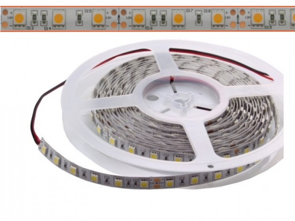 LED Flex Stripe 5m warmweiss LK (2425K) 5050 SMD 60 LEDs/m 12V IP65