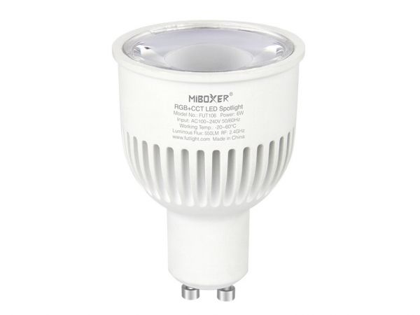 MI-106 LED Leuchtmittel GU10 230V RGB-CCT 6W 2,4GHz