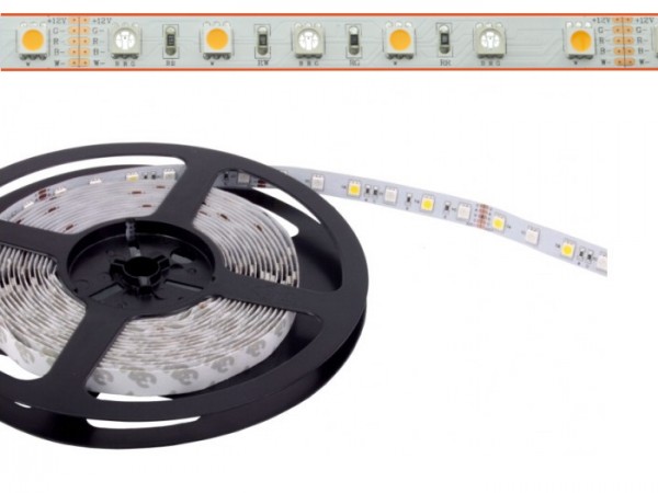 LED Flex Stripe 5m RGB-WW 5050 SMD 60 LEDs/m 24V IP22