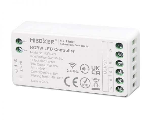 MI-038S LED Empfänger RGBW-Controller 2,4GHz, max. 12A