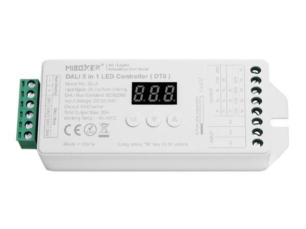 DL-X DT8 5in1 DALI LED Controller 12-24VDC 20A