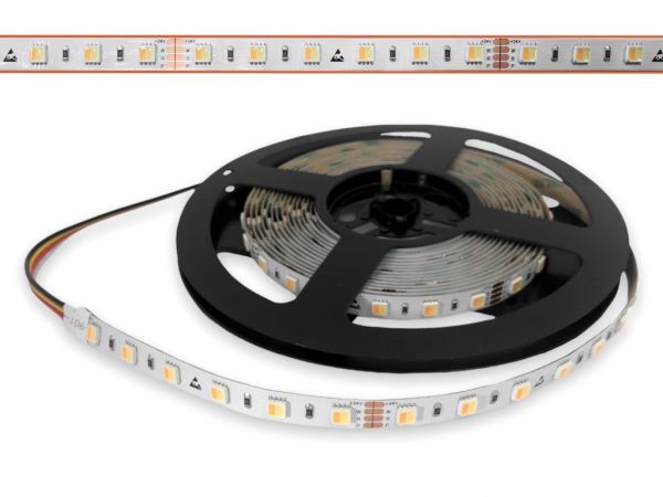 LED Food Light Stripe 5m DC24V CCT+R 14,4W/m Lebensmittel Präsentation