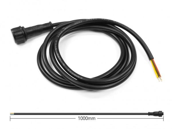 SL2-3W Anschlusskabel 1m schwarz IP65