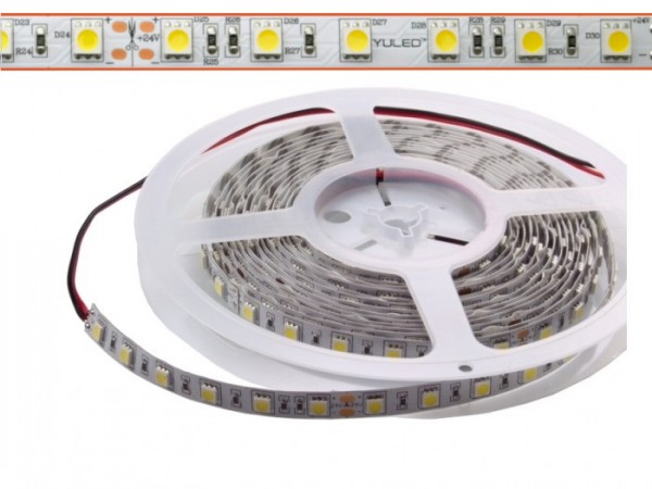 LED Flex Stripe 5m kaltweiss (6425K) 5050 SMD 60 LEDs/m 24V IP22