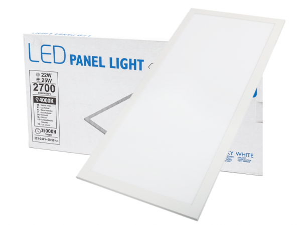 LED Panel 295x595x8mm 25W 2700lm 4000K Neutralweiß CRI Ra&gt;80 mit Kantenbeleuchtung