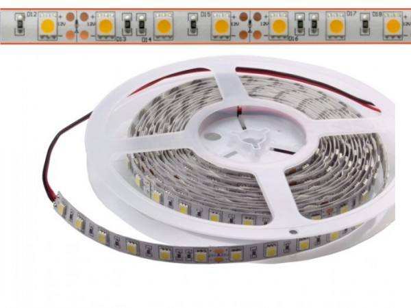 LED Flex Stripe 5m neutralweiß (3970K) 5050 SMD 60 LEDs/m 12V IP65