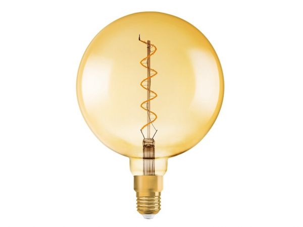 LED Globe Leuchtmittel Vintage 1906 G200 5W 2000K E27 gold