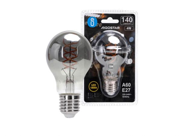 LED Filament Leuchtmittel SMOKEY II 4W E27 A60 1800K