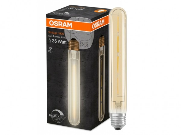 Osram Vintage LED Lampe 4,5W E27 400lm warmweiß 2400K dimmbar