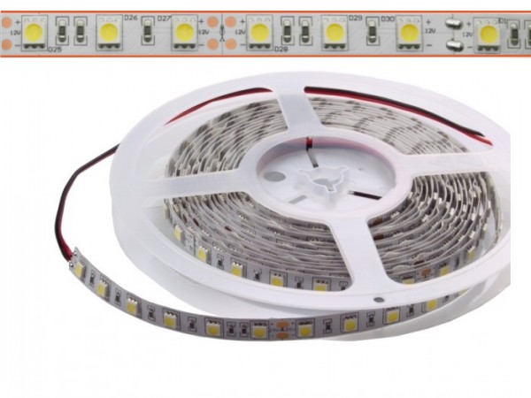 LED Flex Stripe 5m kaltweiß (6425K) 5050 SMD 60 LEDs/m 12V IP22