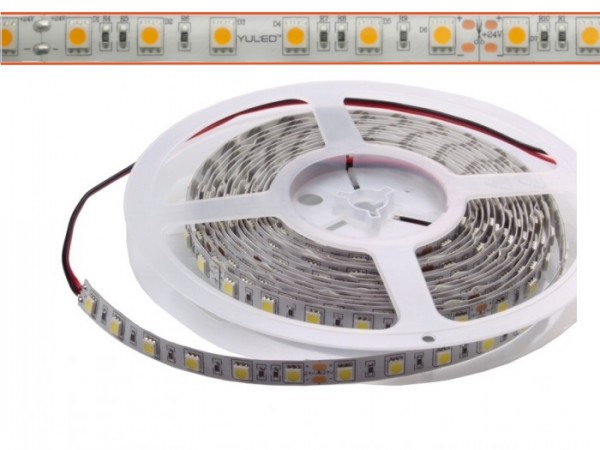 LED Flex Stripe 5m warmweiß (3270K) 5050 SMD 60 LEDs/m 12V IP22