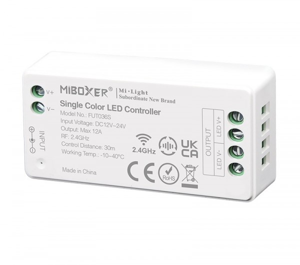 MI-036S LED Empfänger Dimmer-Controller 2,4GHz, max. 12A