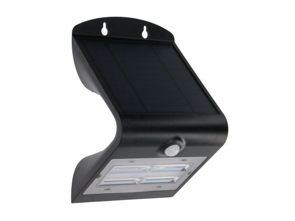 Solar LED Außenleuchte 3,2W mit Bewegungsmelder schwarz