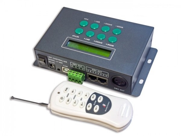 LT-800 DMX Controller 512 Kanäle für LED DMX Stripes + Module 580 Programme Timer-Funktion inkl. Fer