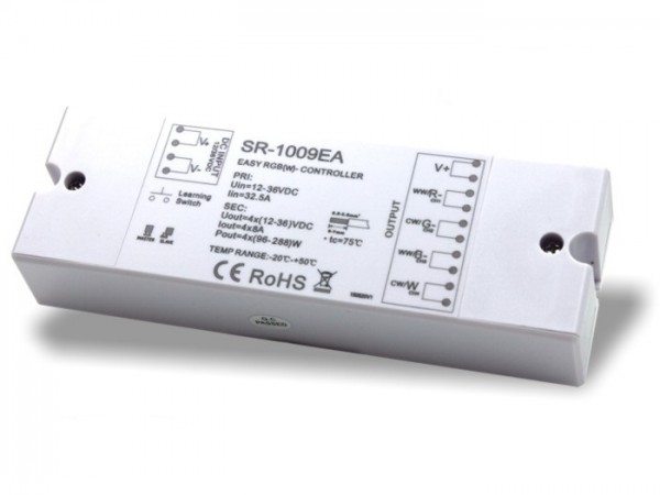 SR-1009EA LED Controller Funk Empfänger RGBW 4x8A 12-36V DC 868MHz
